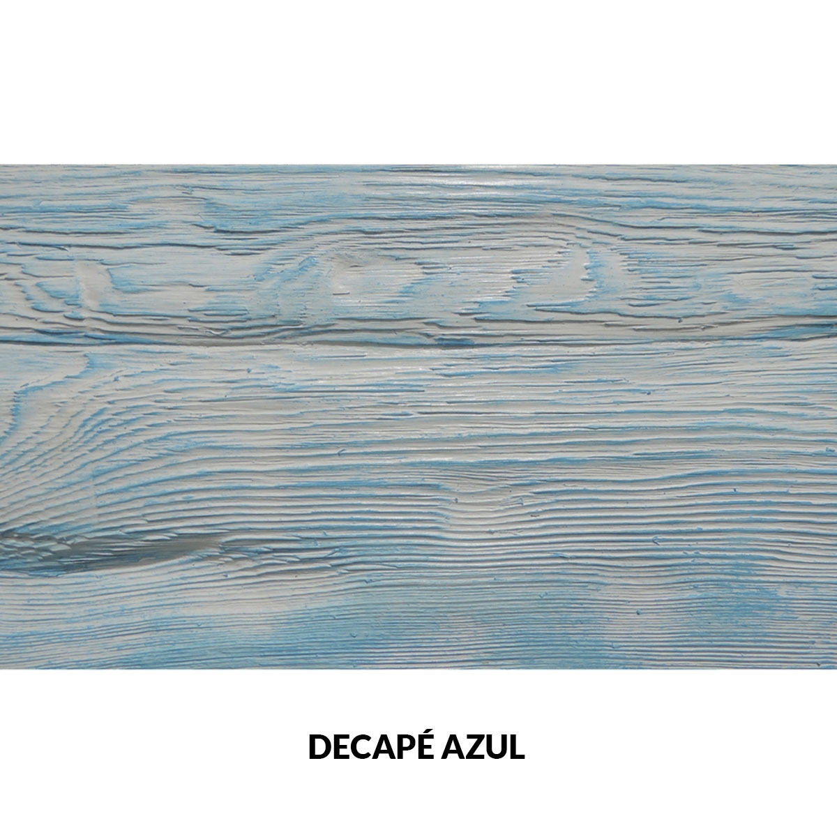 Blauer Decapé-Holzimitationsbalken 400x35x38