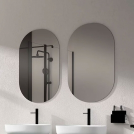 Oval bathroom mirror 50x80 cm Model Ada