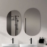 Oval bathroom mirror in various sizes Model Ada B