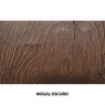 viga de madeira de imitação de nogueira escura 300x14,5x8 