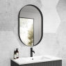 Oval bathroom mirror in various sizes Loira xd model