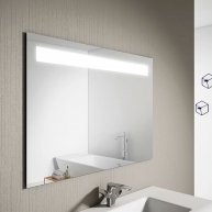 Espelho de casa de banho retroiluminado em vários tamanhos Modelo Lumen c