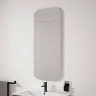 Oval bathroom mirror in 50x120 cm Model Lune f