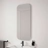 Oval bathroom mirror in 50x120 cm Model Lune f