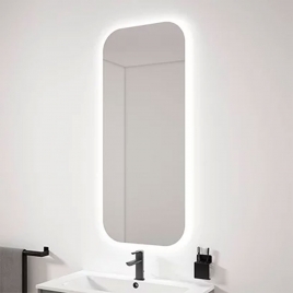 Espejo ovalado retroiluminado para baño en 50x120 cm Modelo Lune