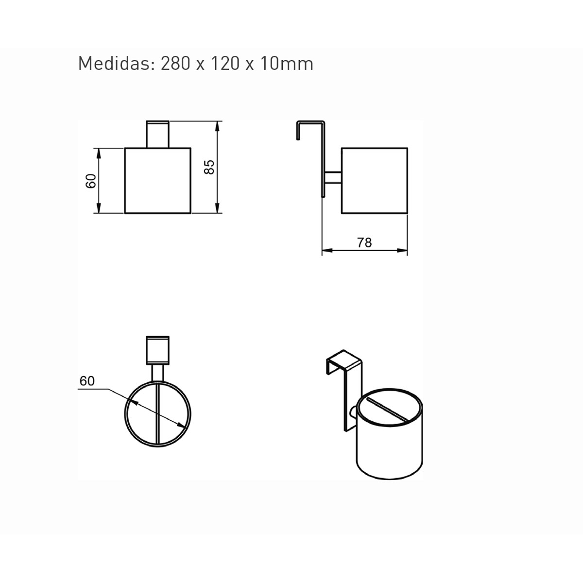 Soporte plancha modelo Easy x