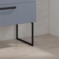 Legs or decorative base for bathroom furniture