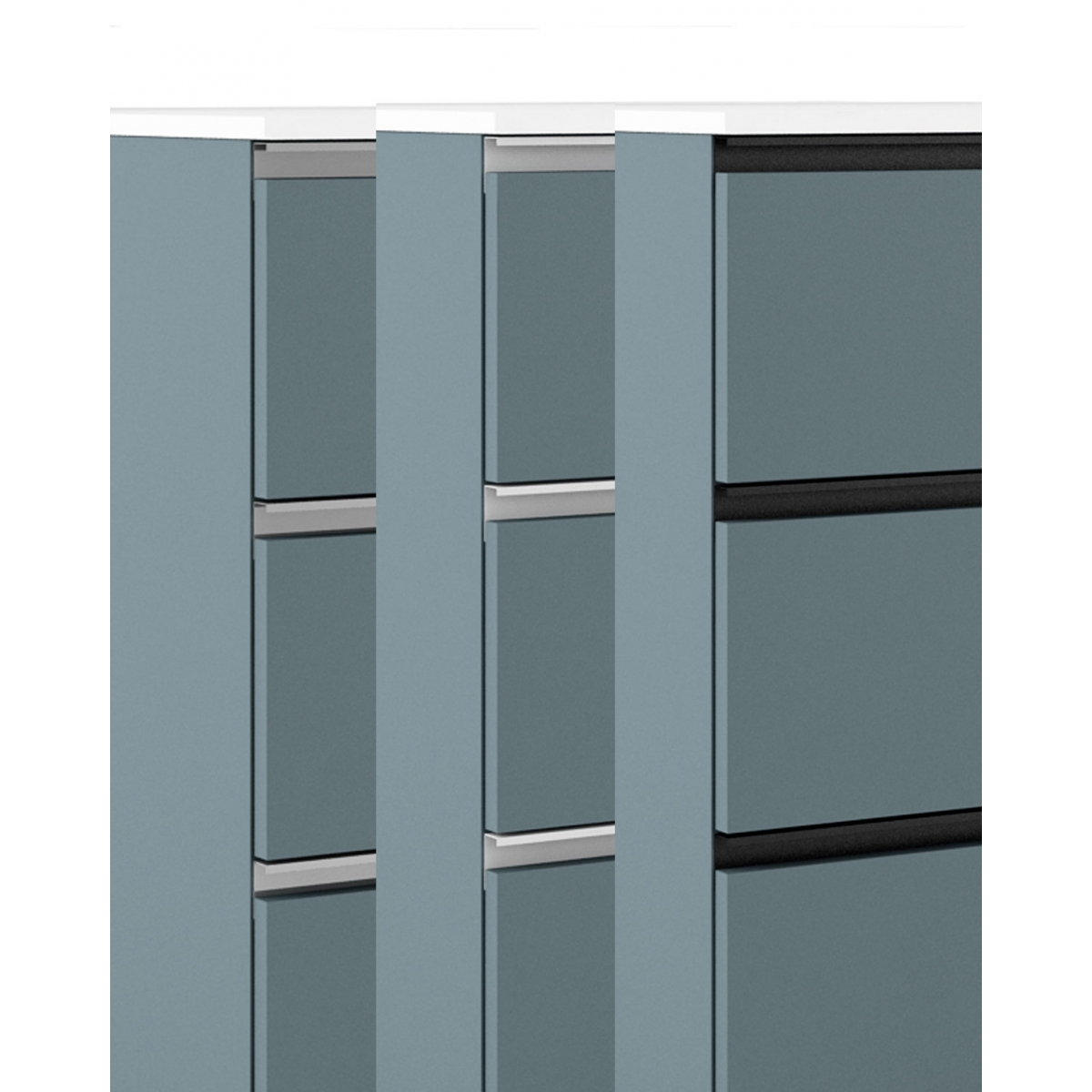 60 cm suspended bathroom furniture with integrated sink Avio model Granadaw