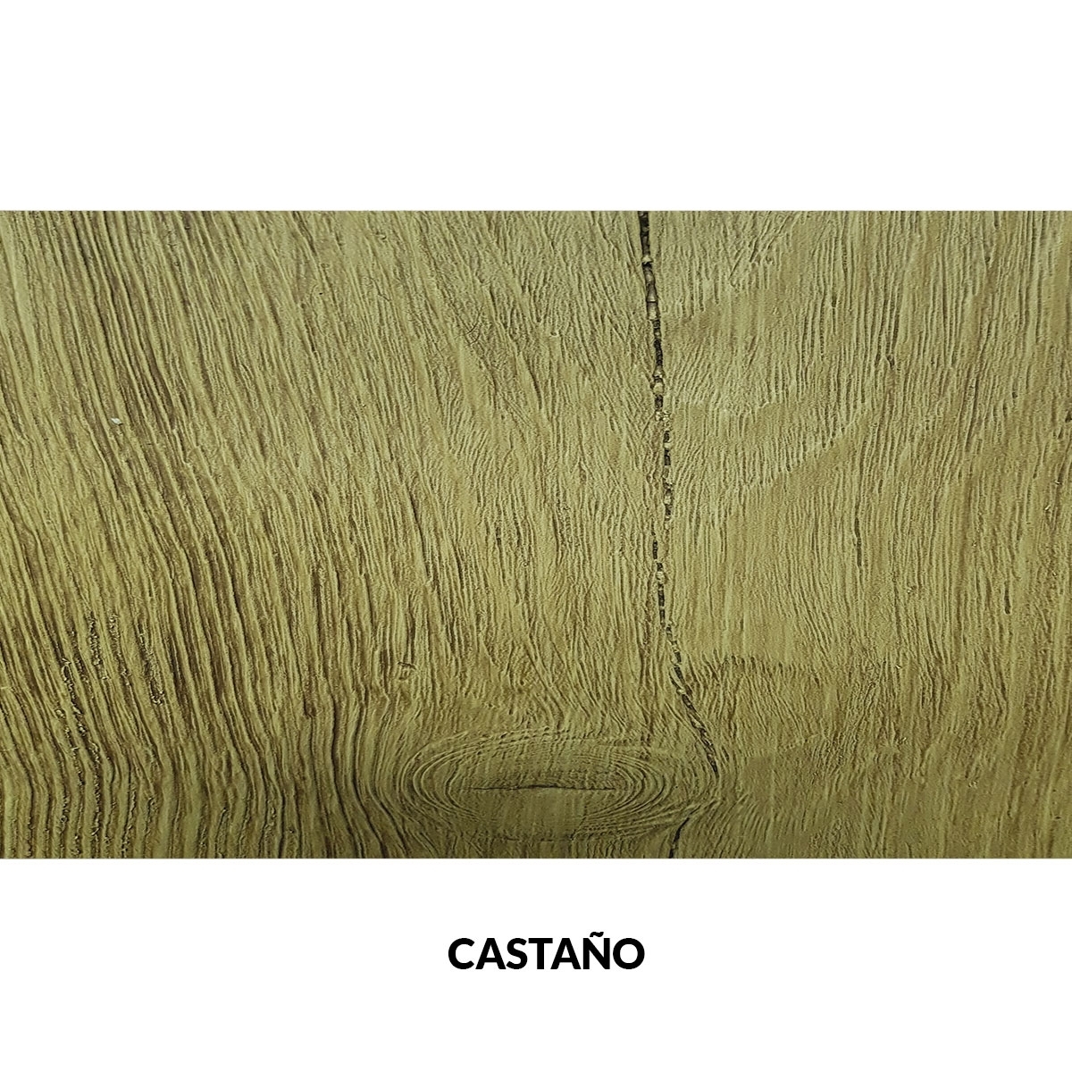 Panel rústico sin lamas imitación madera de 300x62cm castaño