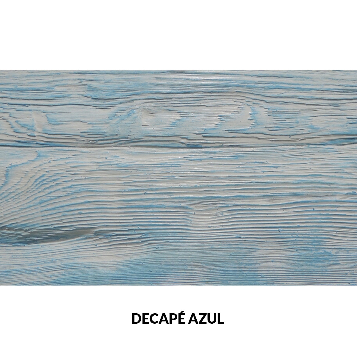 Panel rústico de seis lamas imitación madera de 300x62cm decape azul