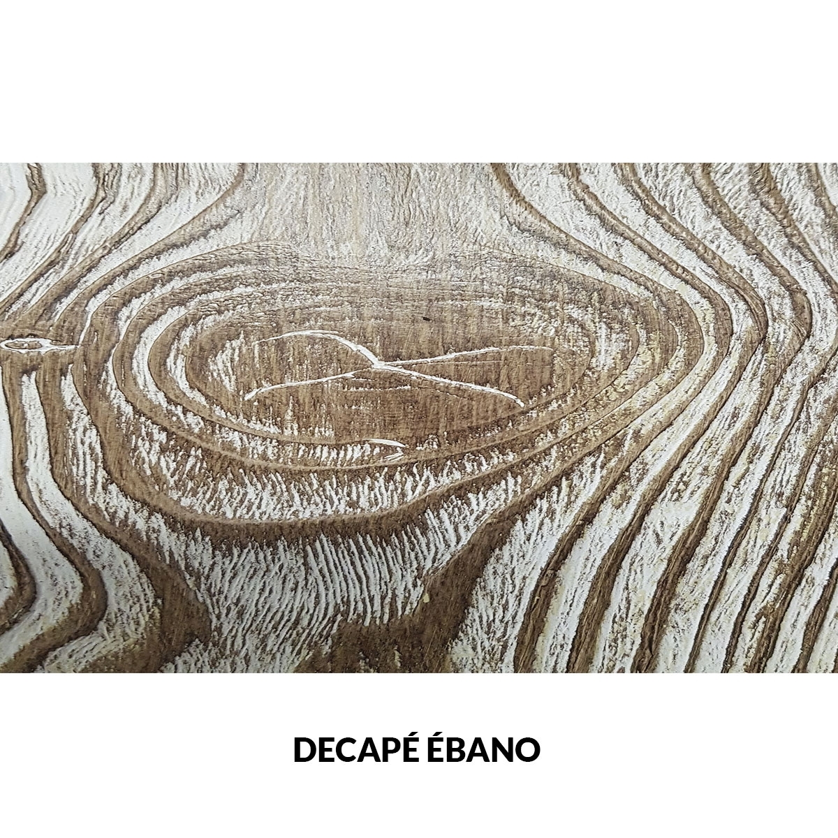Panel rústico sin lamas imitación madera de 400x62cm decape ebano
