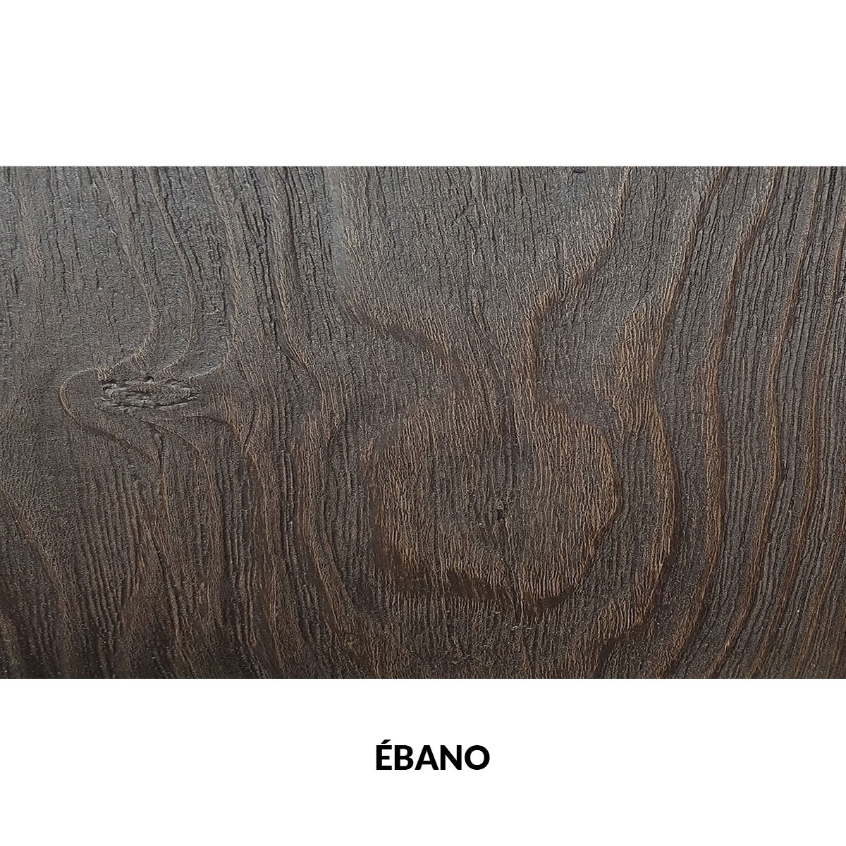 Panel rústico seis lamas imitación madera de 300x62cm ebano