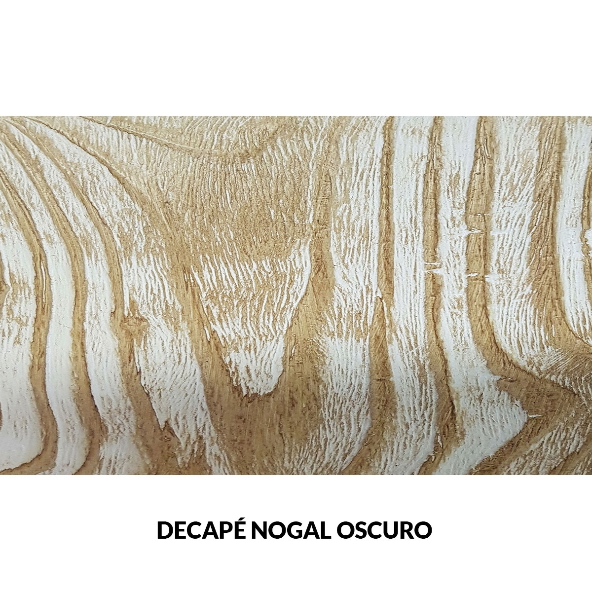 Panel rústico sin lamas imitación madera de 400x62cm decape nogal oscuro
