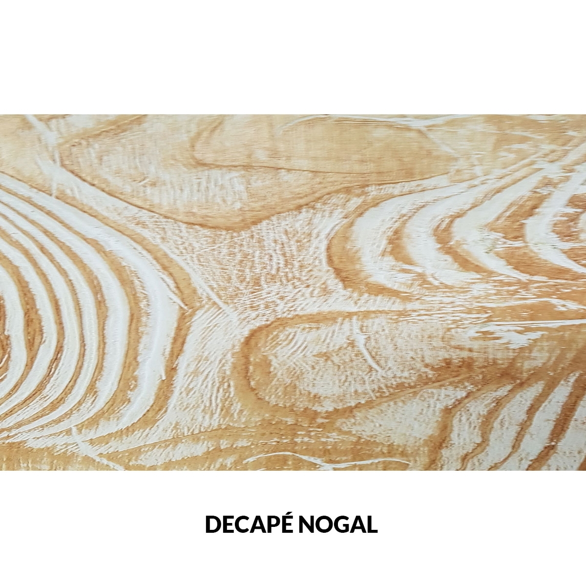 Panel rústico sin lamas imitación madera de 400x62cm decape nogal