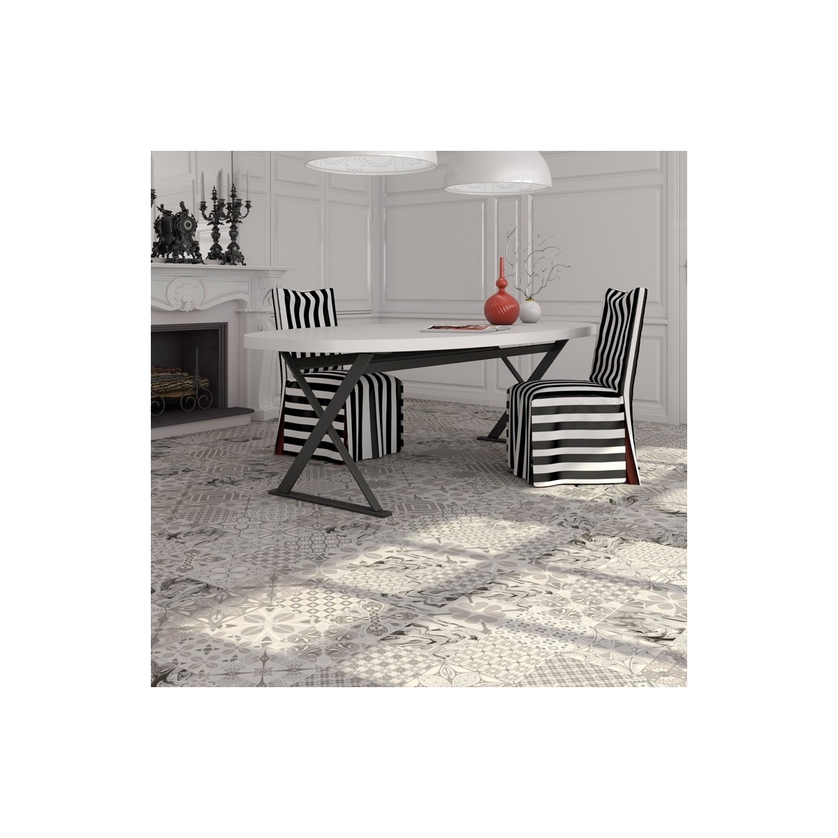 Alicante Beige Interior Pavement 45x45 Princess (m2) Red Paste at the best price Vives Tassel