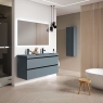 Mueble de baño suspendido de 80 cm con lavabo integrado color Avio Modelo Granada