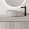 Mueble de baño suspendido de 100 cm con lavabo sobre encimera acabado cotton Modelo Granada