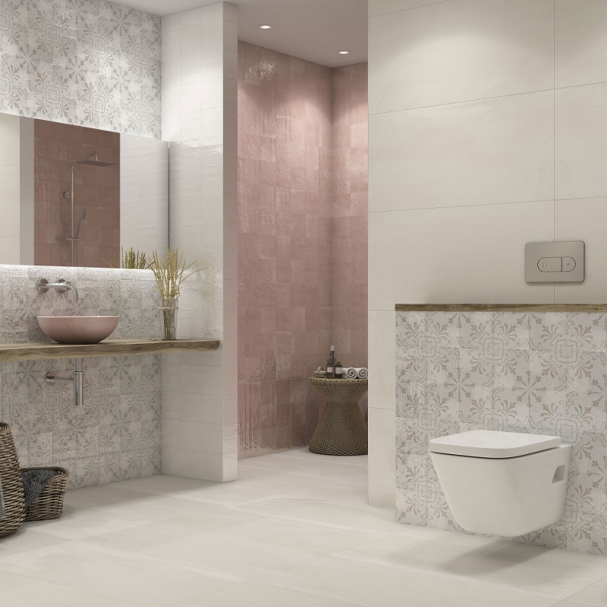 Berlim Flamingo Glossy Ambience 14.7x14.7