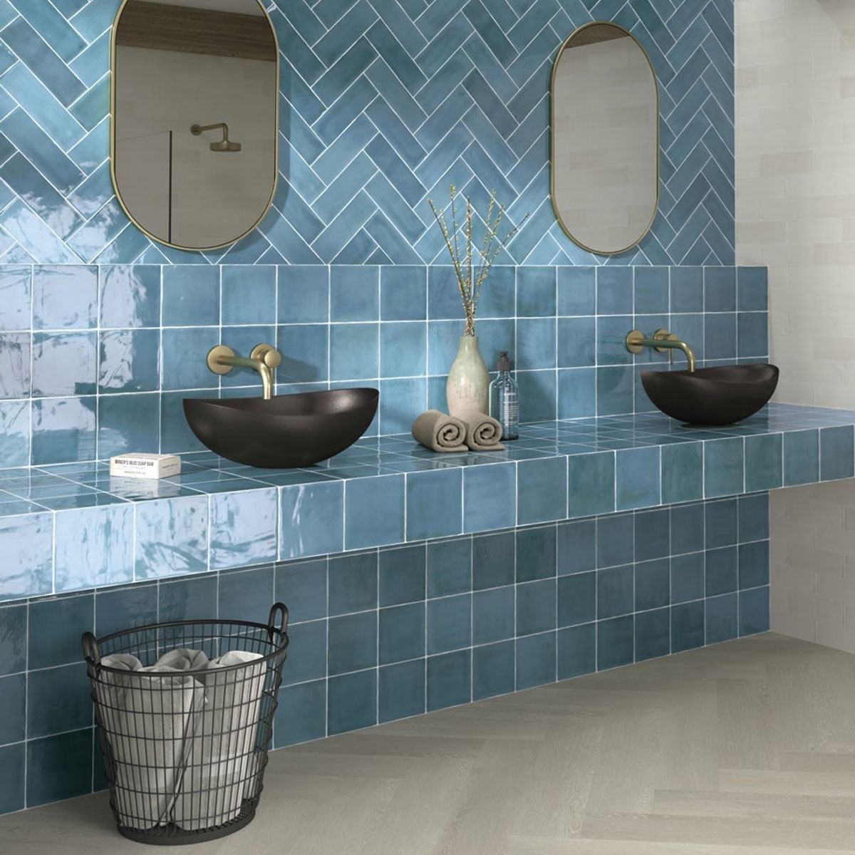 Ambient photos of Tabarca Cielo 15x15 Brightness (box 0.9 m2) [45882]