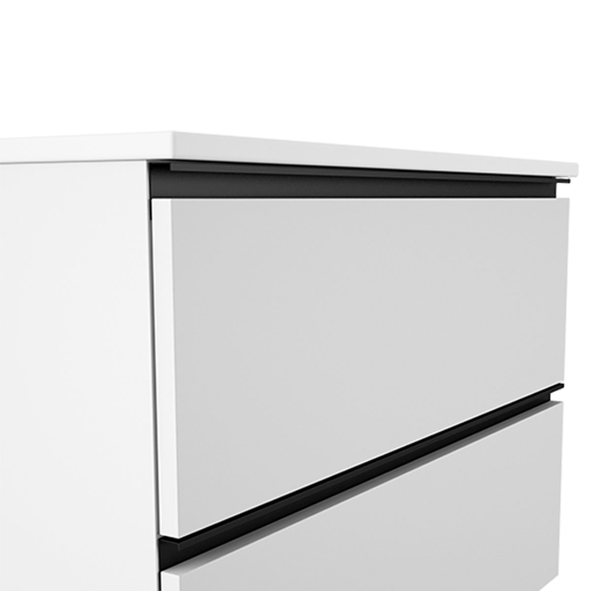 60 cm chão móveis de casa de banho com pia de bancada em branco Ada Modelo Granada0