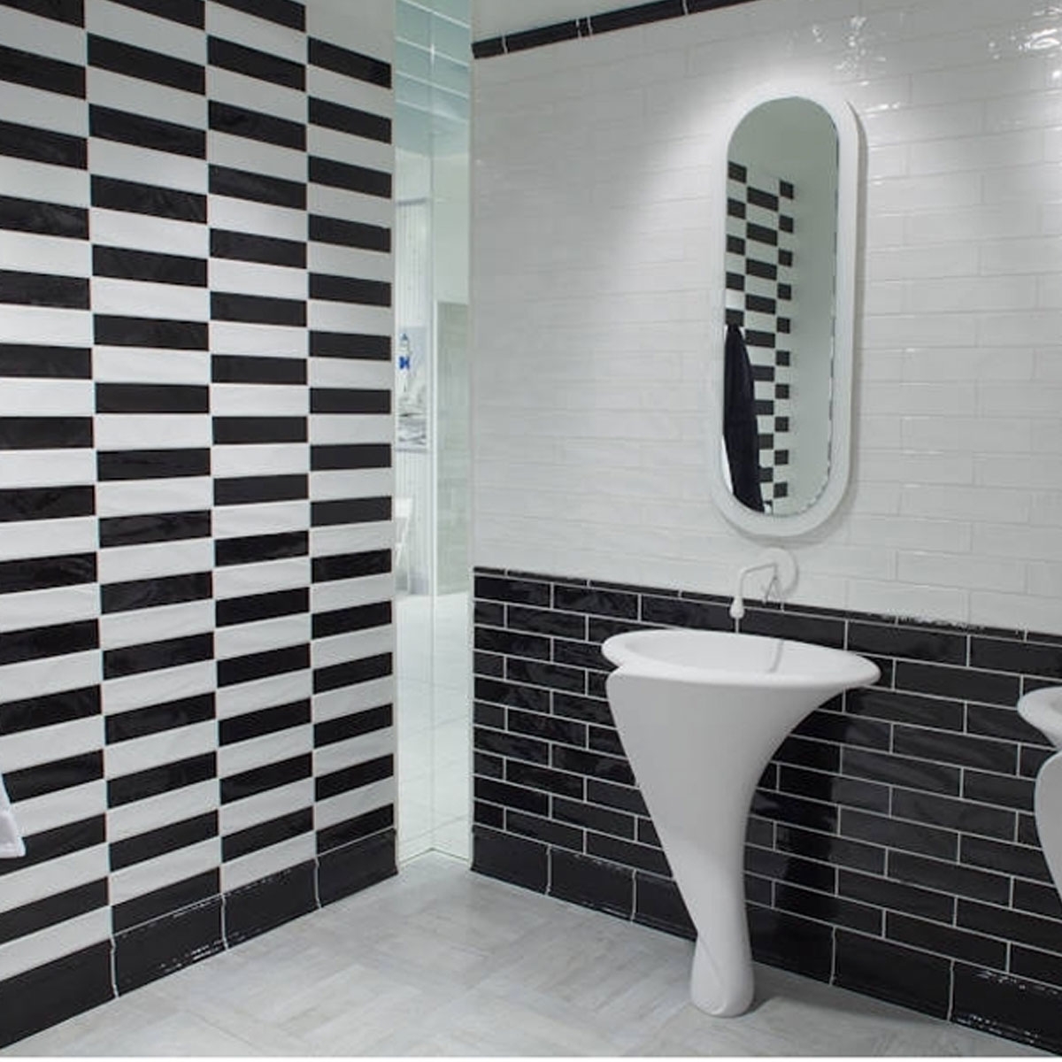 Settecento rustique noir mat 7,5x30 cm (boîte 1 m2) - Revêtement petit format Mainzu