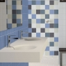 Revestimento de pavimentos e paredes Rainbow Branco (m2) imitação hidráulica económica - Série Rainbow