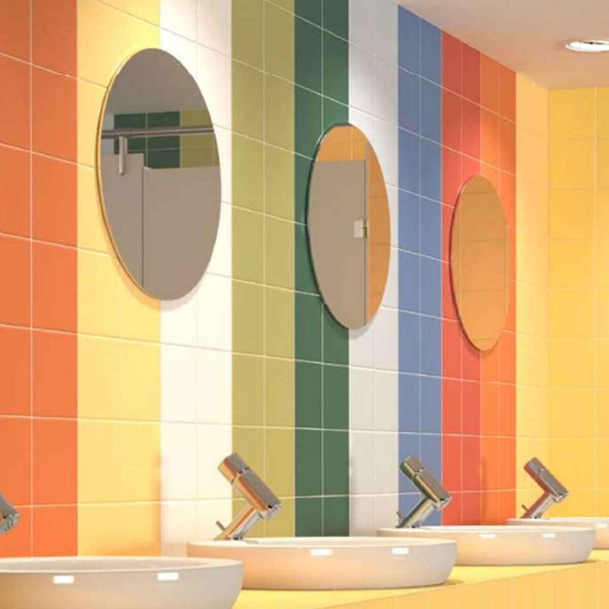 Suelo y revestimiento Rainbow Blanco (m2) imitación a hidráulico económico Pissano Serie Rainbow