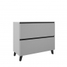 80 cm floor bathroom furniture with 2 drawers with integrated sink color griggio Model Granada1