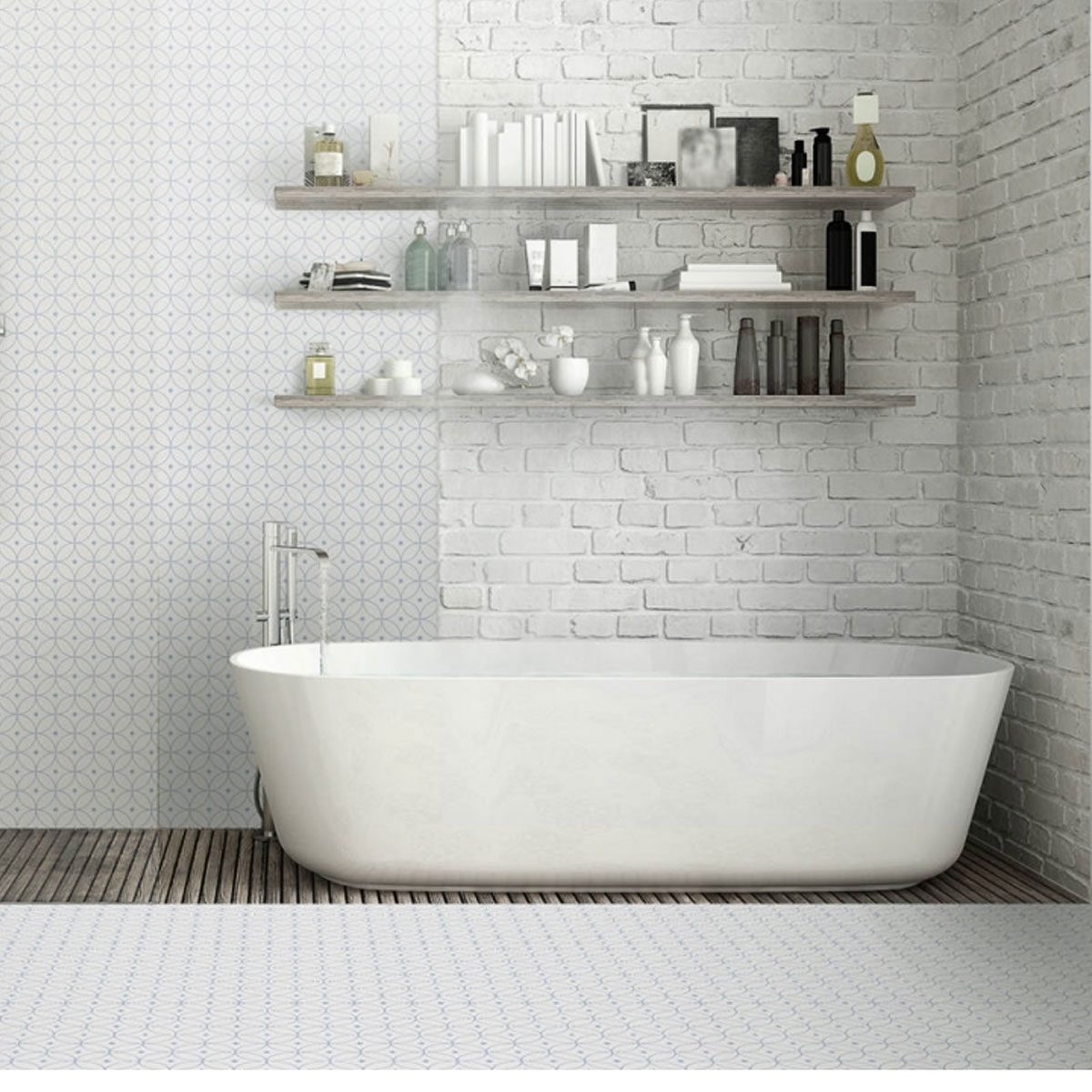 Alhambra Bleu 25x25 Keros