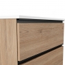 100 cm floor bathroom furniture with 2 drawers with integrated sink cinnamon finish Model Granadaq