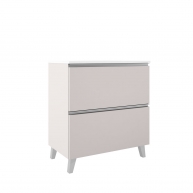 Mueble de baño de suelo de 100 cm con 2 cajones con lavabo integrado acabado cotton Modelo Granadaw