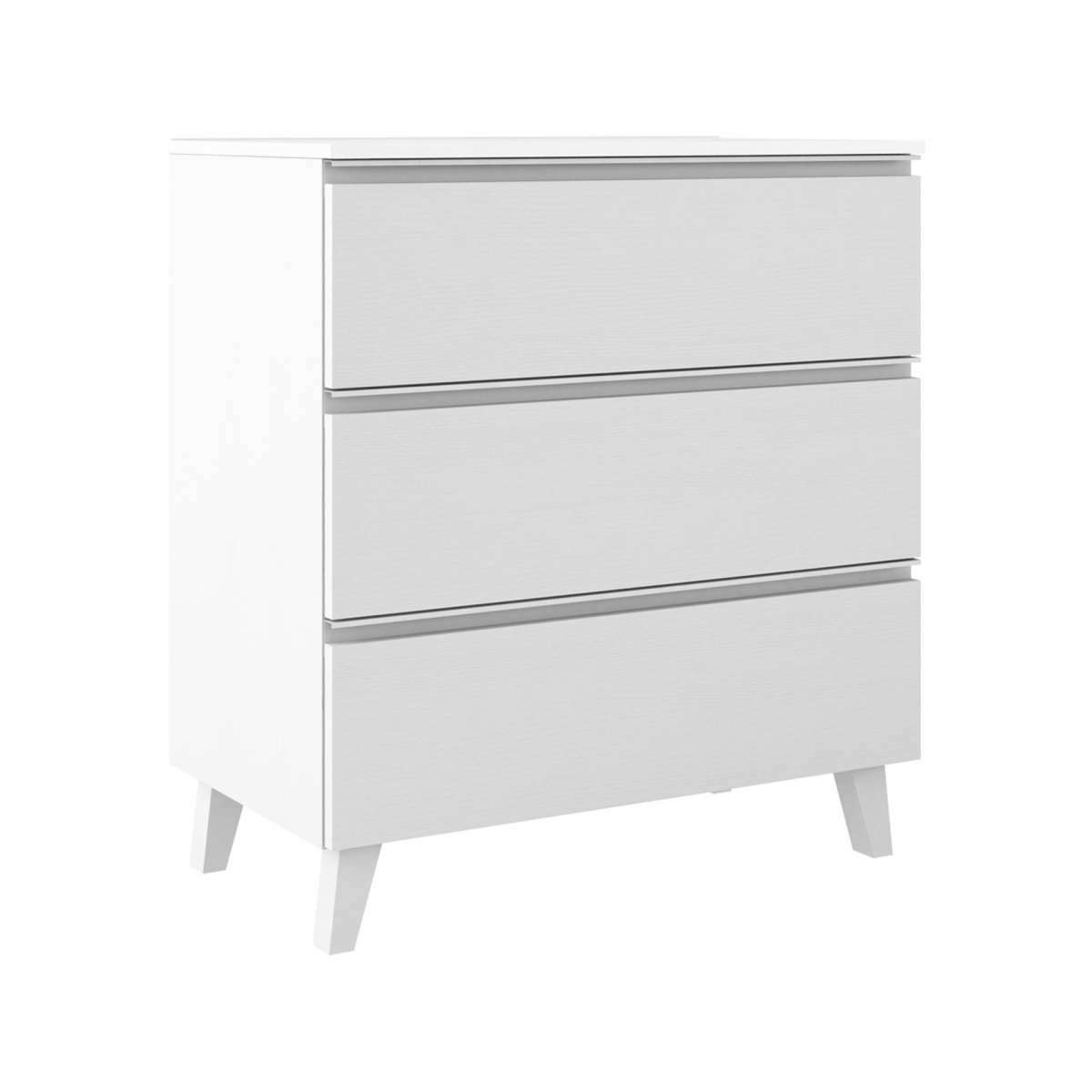 Meuble de salle de bain au sol 80 cm avec 3 tiroirs plan de toilette Ada Modèle Granadae