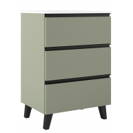 60 cm chão móveis de casa de banho com 3 gavetas com pia integrada musgo cor Modelo Granadaq