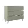 60 cm floor bathroom furniture with 3 drawers with countertop sink moss color Granadaq Model