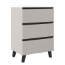 100 cm floor bathroom furniture with 3 drawers with integrated sink cotton finish Granadaz Model