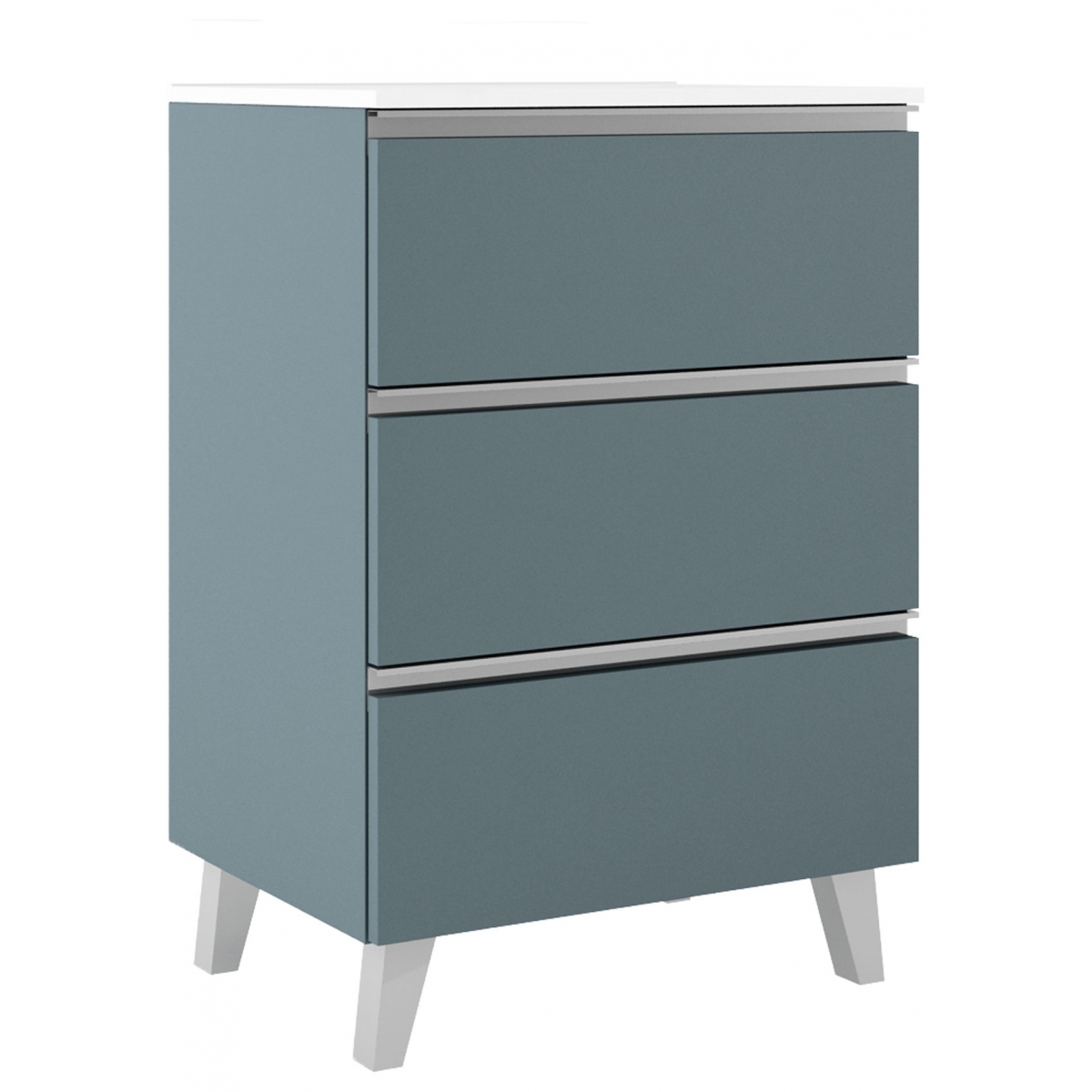 100 cm floor bathroom furniture with 3 drawers with countertop sink Avio Model Granada0