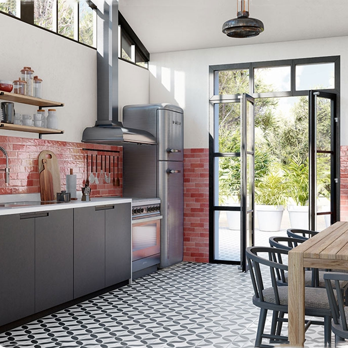 Positano Rubino 6,5x20cm  - Revestimiento con pequeño formato Mainzu