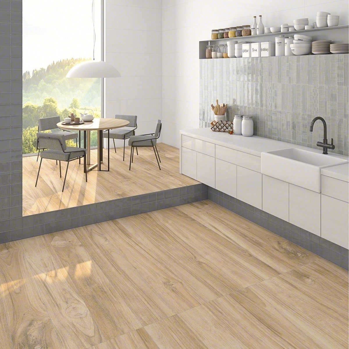 Hanami branco pasta revestimento cinza 7.5x33.5