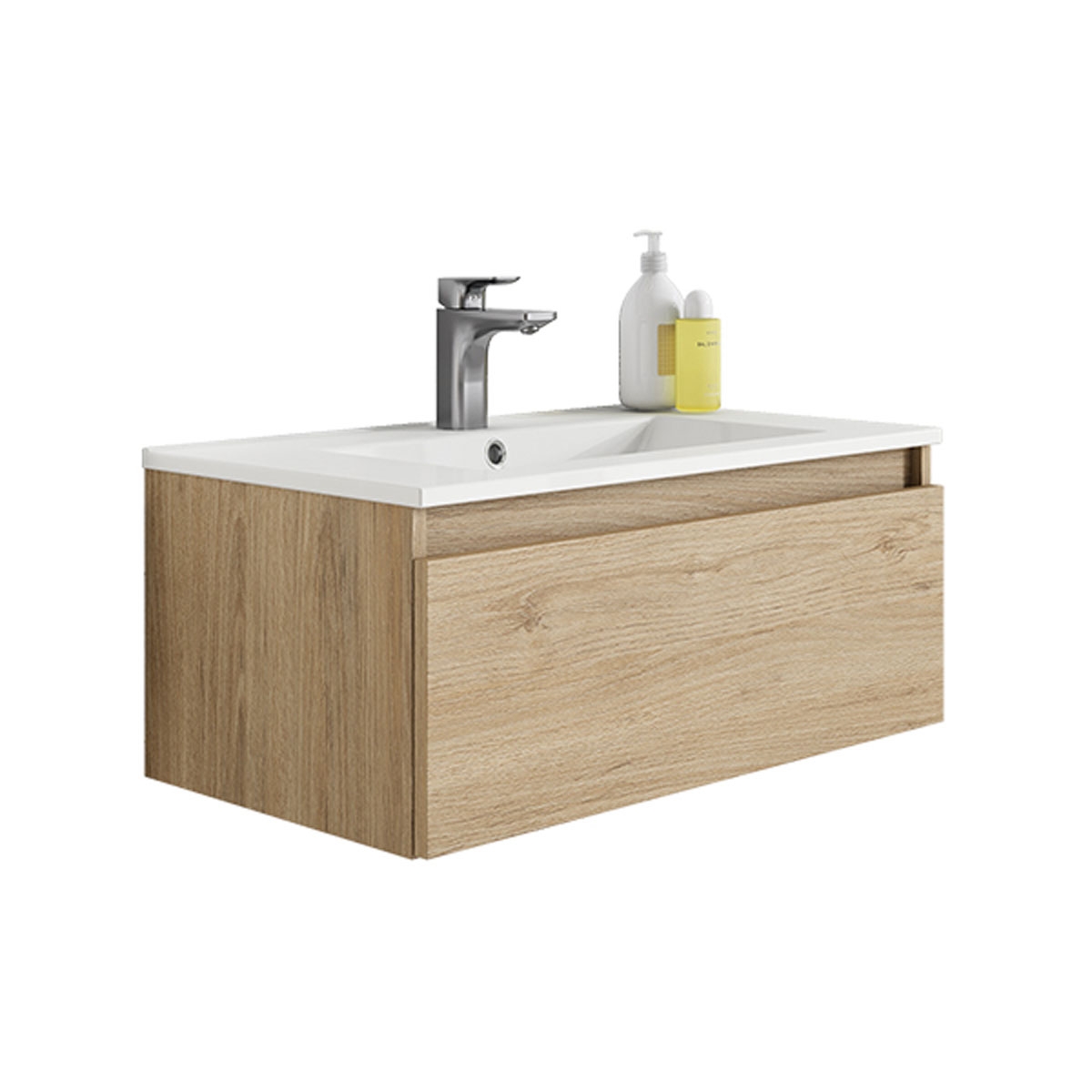 Mueble de baño suspendido con lavabo integrado Modelo Box5