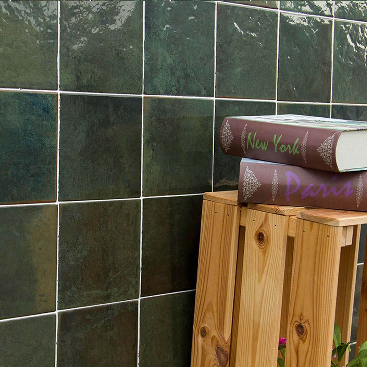 Green bathroom coating