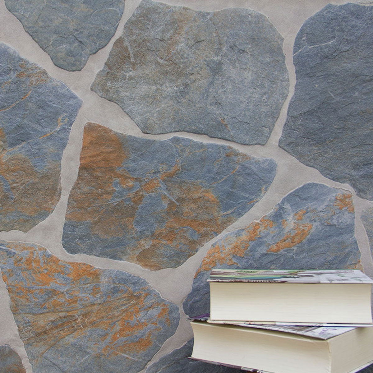 Slate color coating for exterior