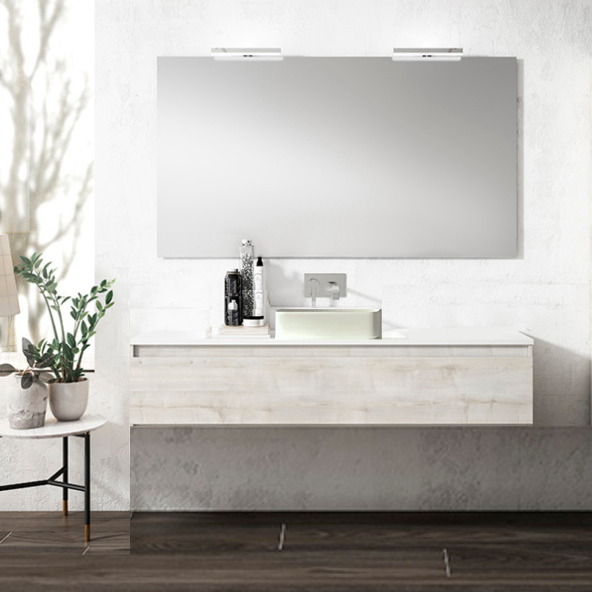 Mueble con encimera de baño