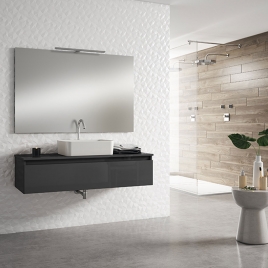 Hängende Badezimmermöbel mit 40 cm hohem Waschbecken Modellbox