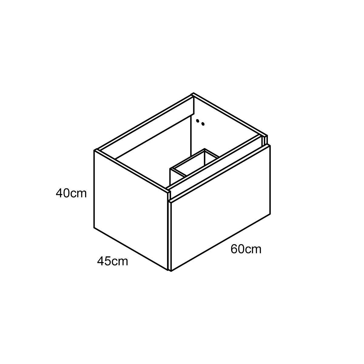 Mobilier de salle de bain 60cm2