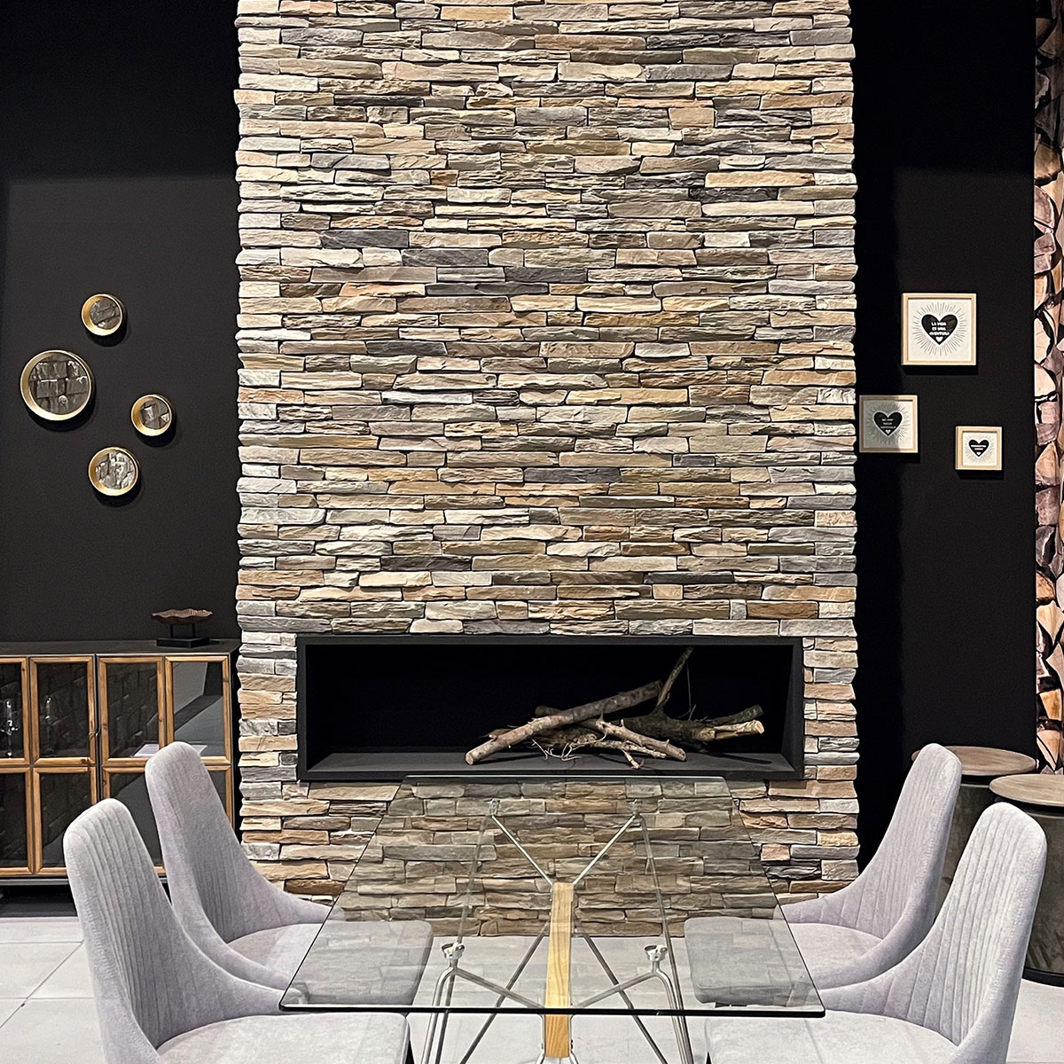 Zurich Perlado stone imitation wall tile ambient 2