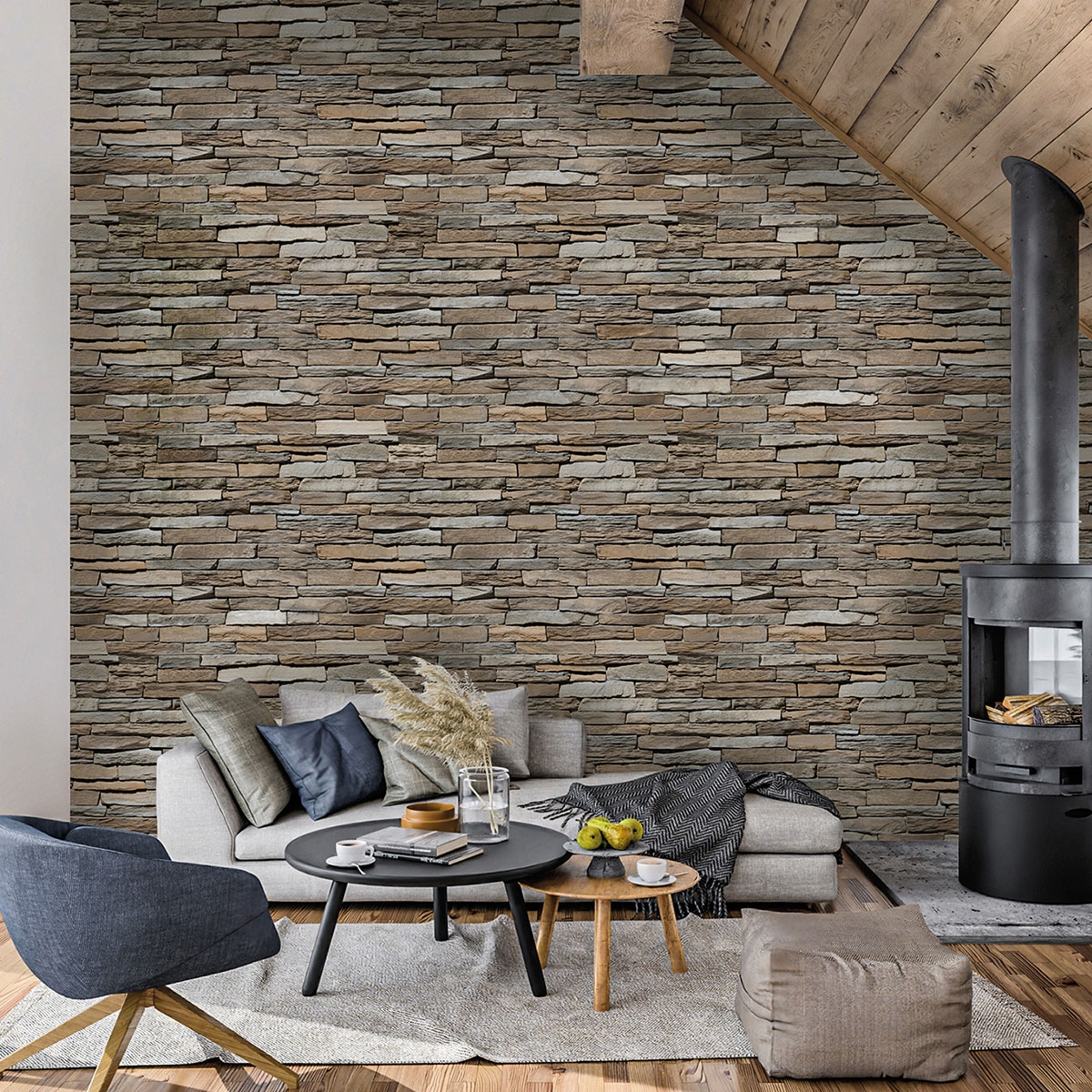 Zurich Perlado wall tile imitation stone ambient 3