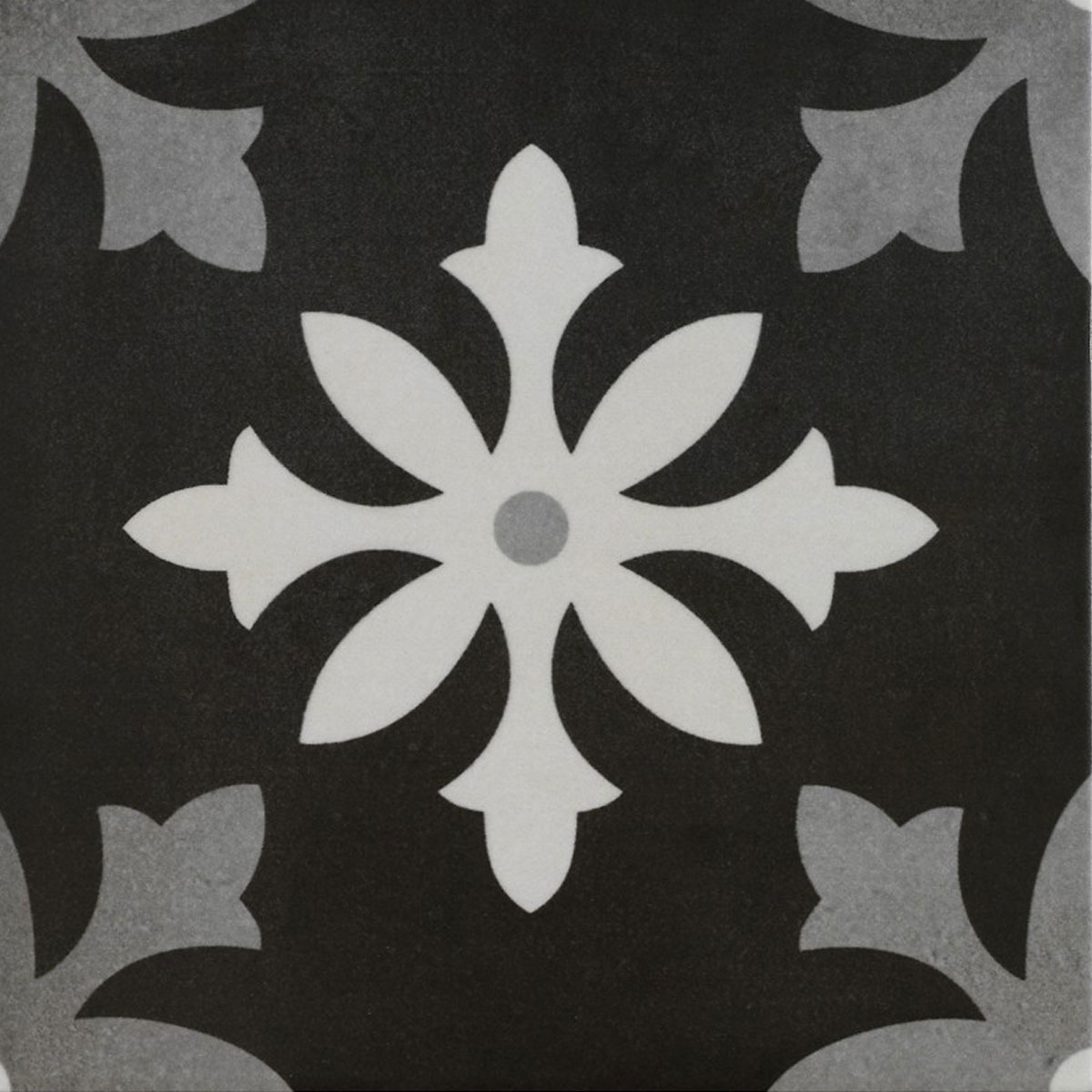 Art Degas Black Glazed floor and wall tiles for indoor and outdoor use