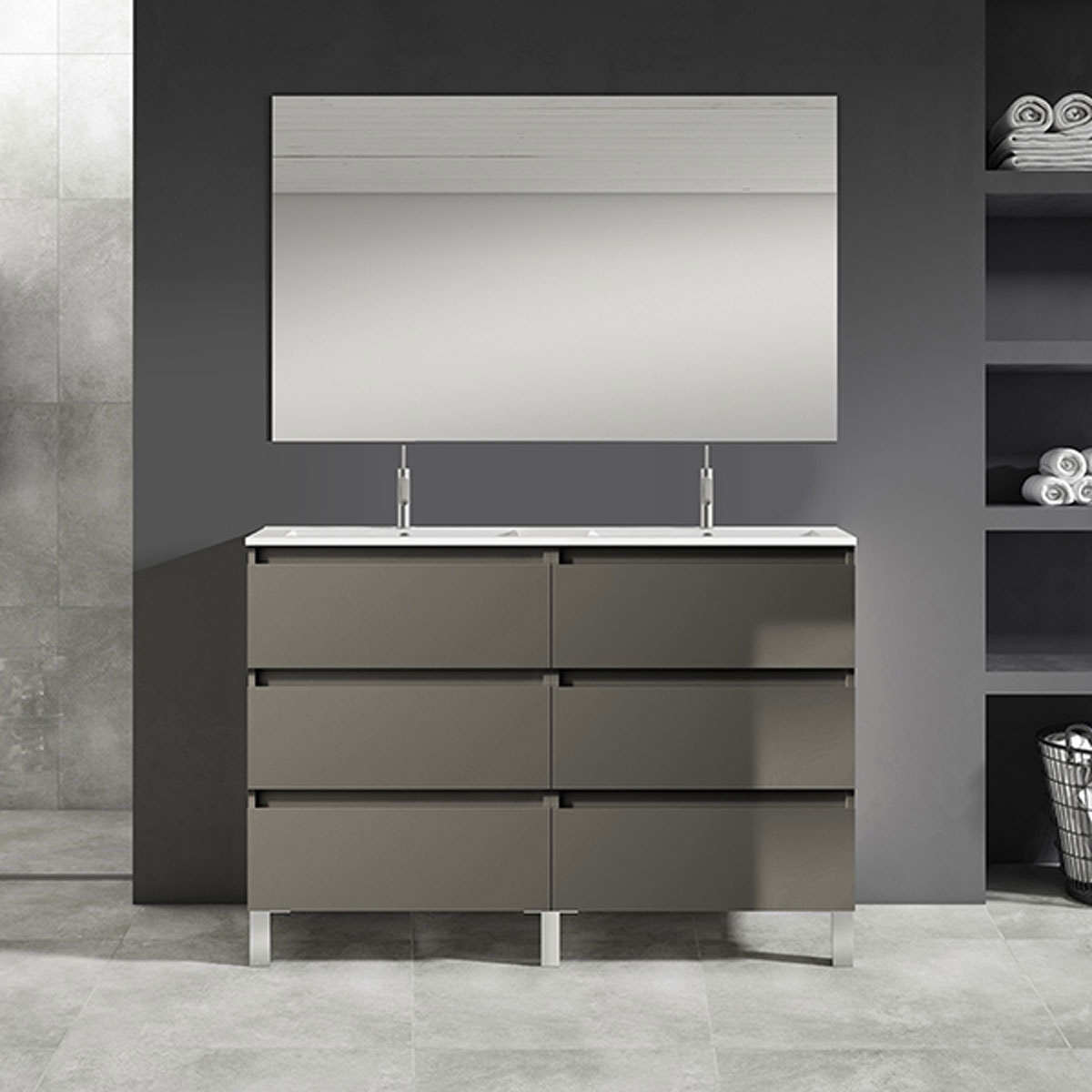 Mueblo de baño de pie