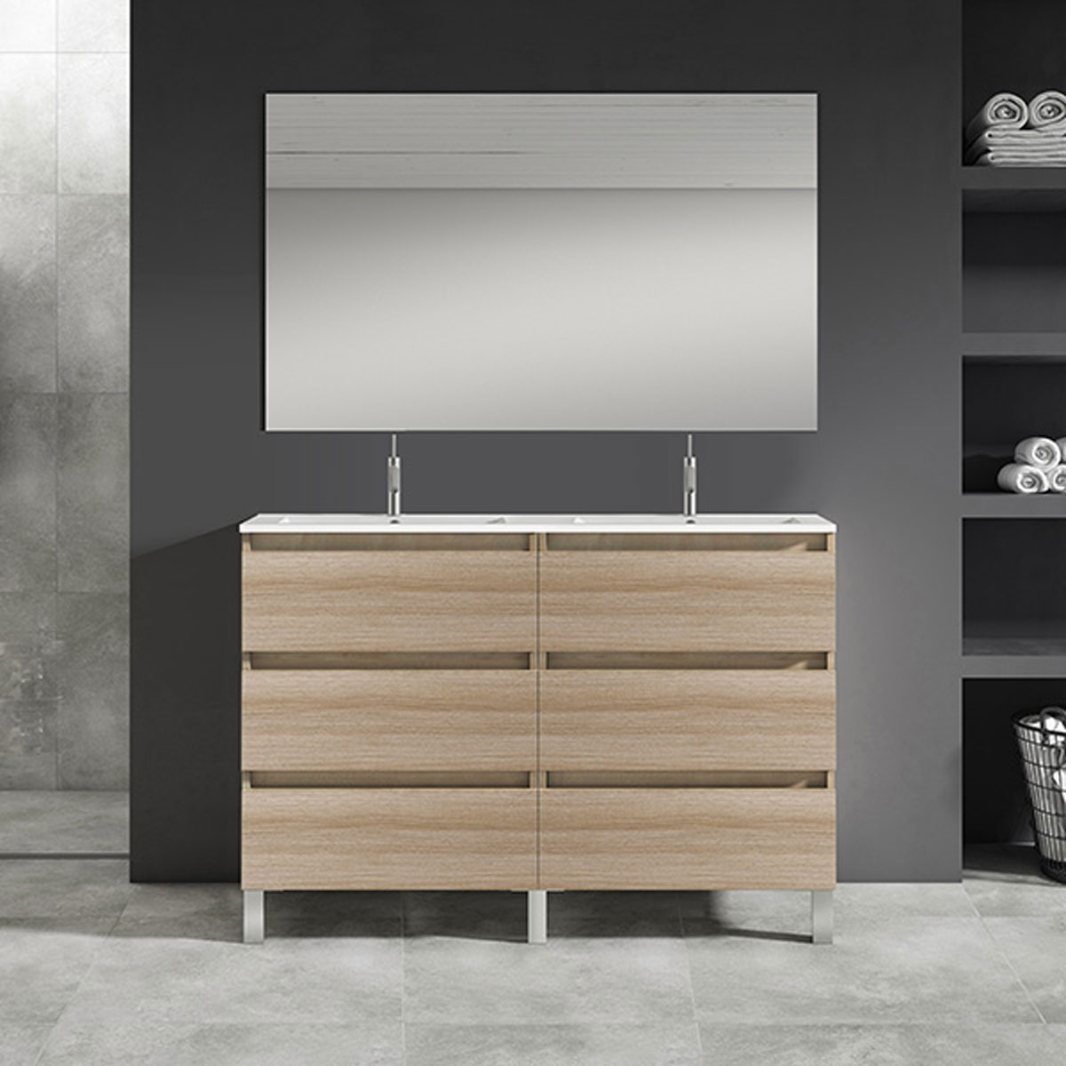 Mueble de baño lavabo integrado7