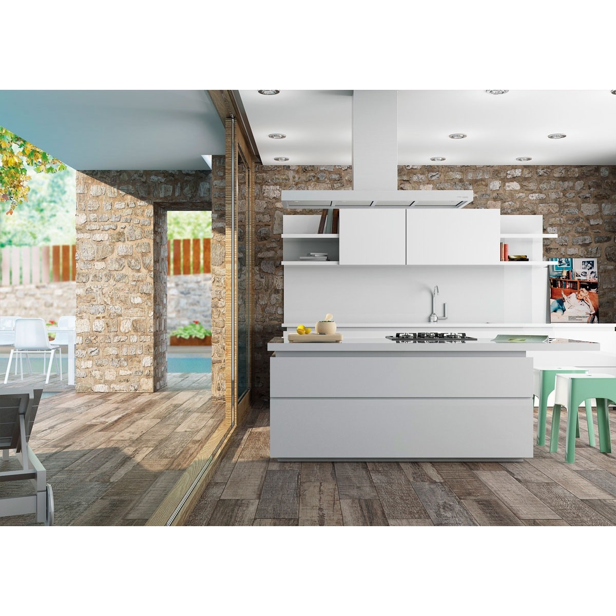 Natural Origin Porcelain floor imitation wood